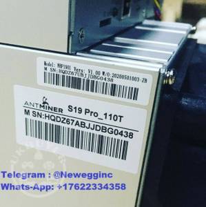 Selling Bitmain Antminer S19 Pro 110 TH/s/ Chat +17622334358